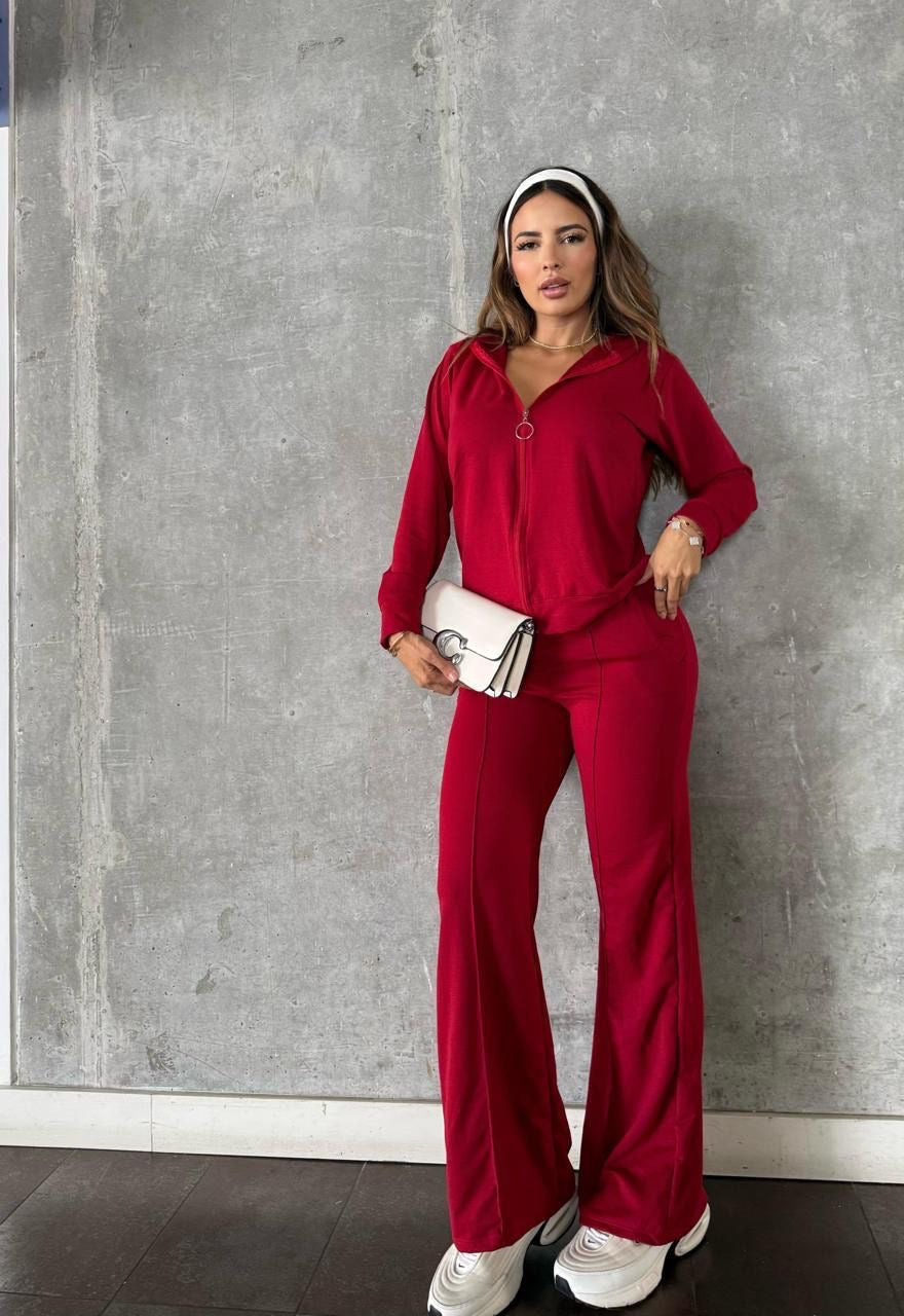 Set buso con capucha y zipper (talla única) funciona para talla S/M/L